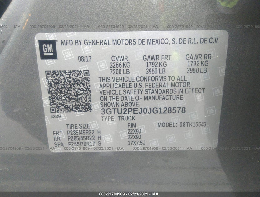 3GTU2PEJ0JG128578