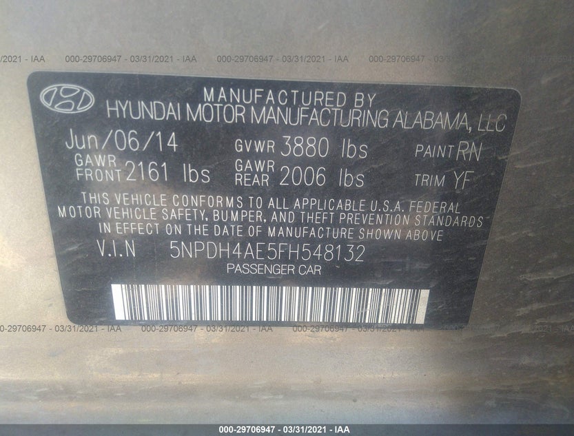 5NPDH4AE5FH548132