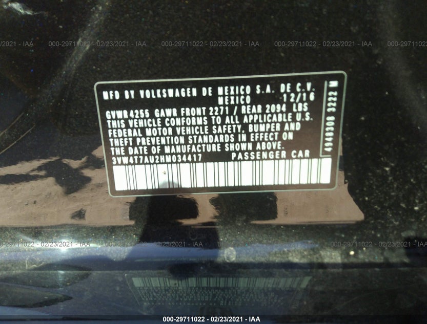 3VW4T7AU2HM034417