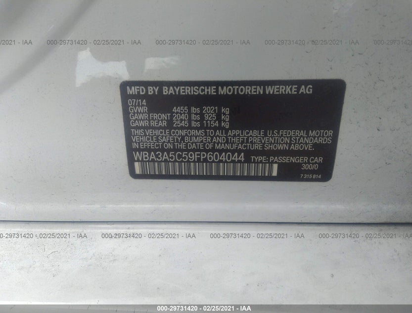 WBA3A5C59FP604044