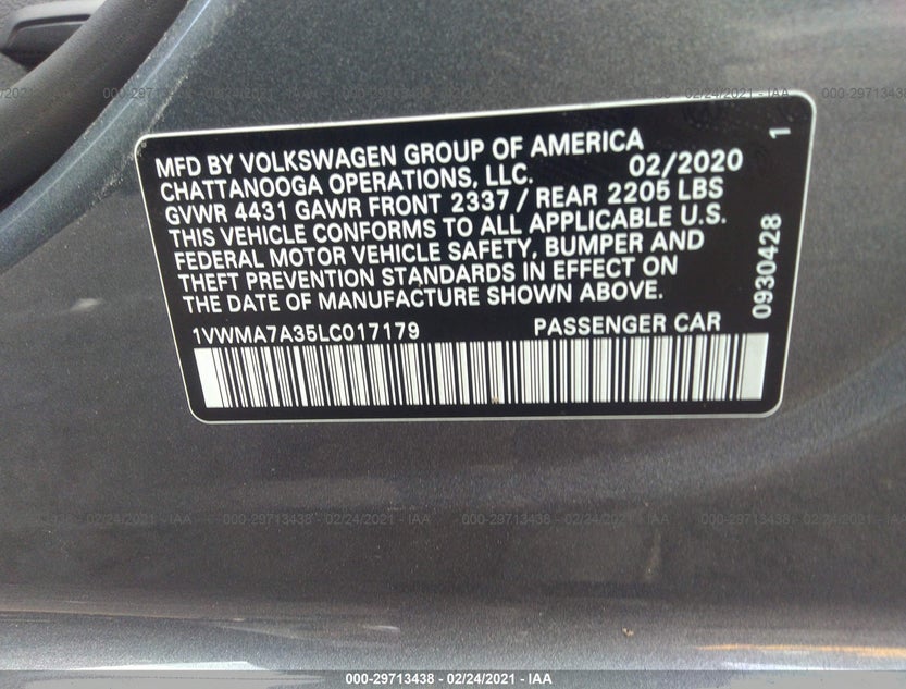 1VWMA7A35LC017179