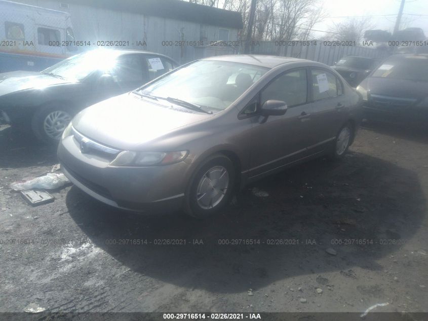 2006 Honda Civic Hybrid VIN: JHMFA36206S008919 Lot: 29716514