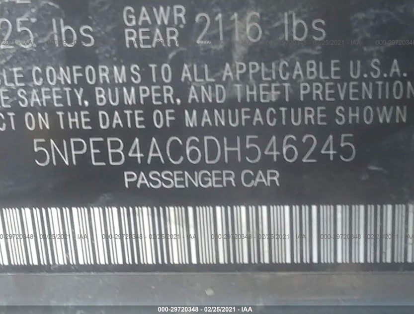 5NPEB4AC6DH546245