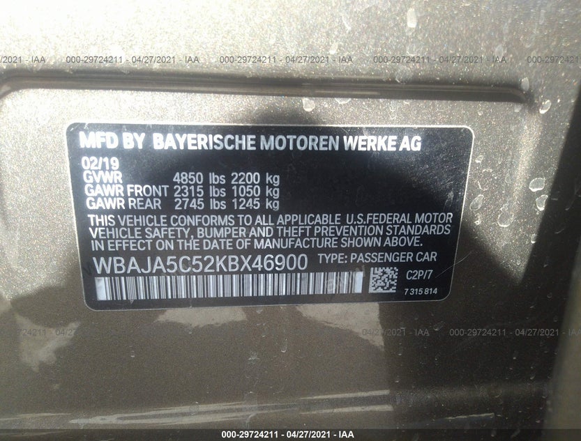 WBAJA5C52KBX46900