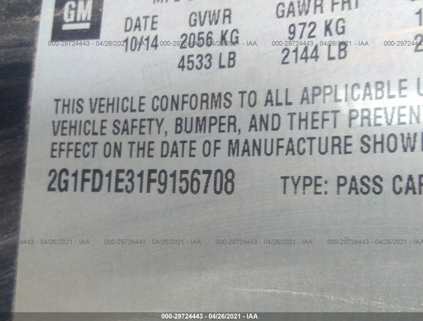 2G1FD1E31F9156708