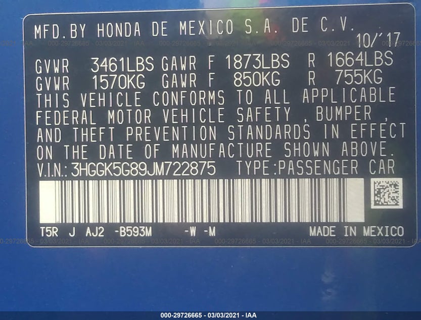 3HGGK5G89JM722875