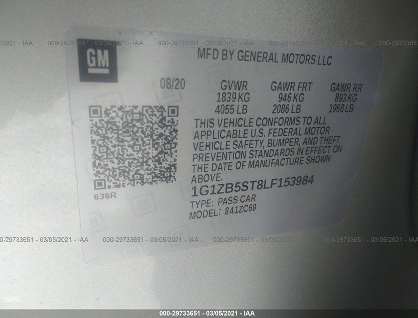 1G1ZB5ST8LF153984