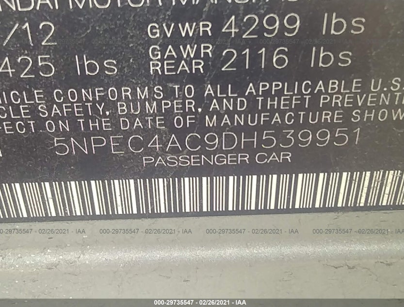 5NPEC4AC9DH539951