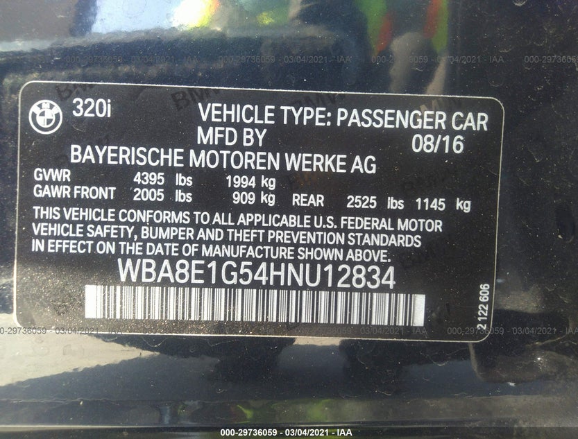 WBA8E1G54HNU12834
