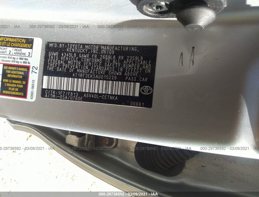 4T1BF3EK5AU015229