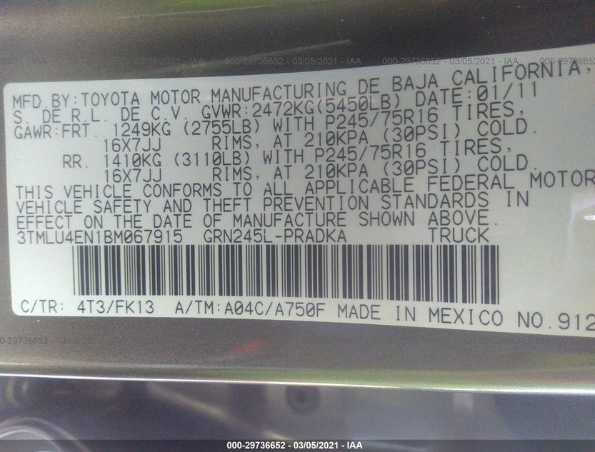 3TMLU4EN1BM067915