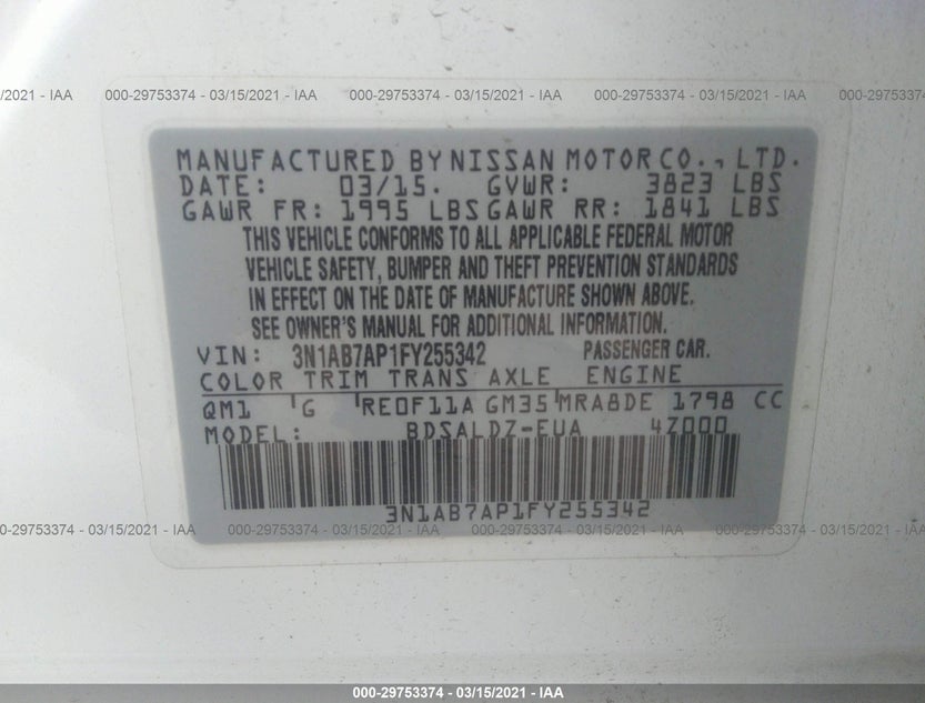 3N1AB7AP1FY255342