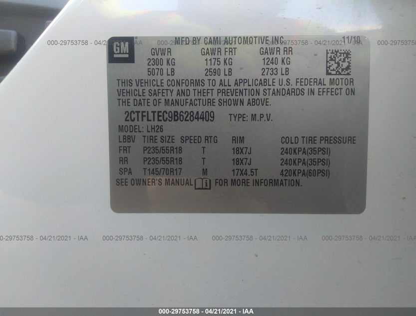 2CTFLTEC9B6284409
