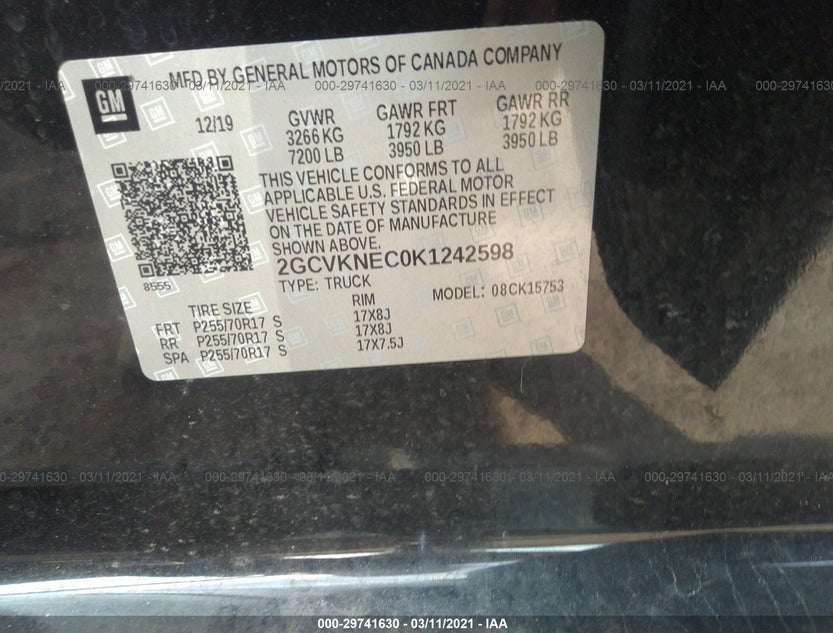 2GCVKNEC0K1242598