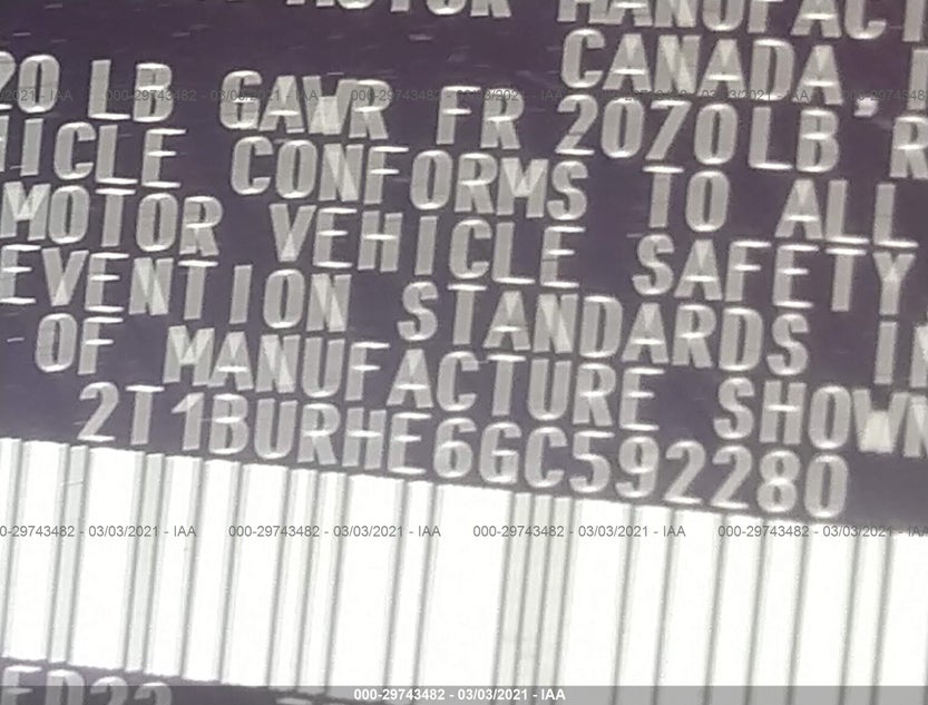 2T1BURHE6GC592280