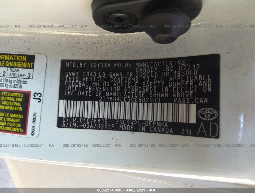 2T1BU4EE3CC802903
