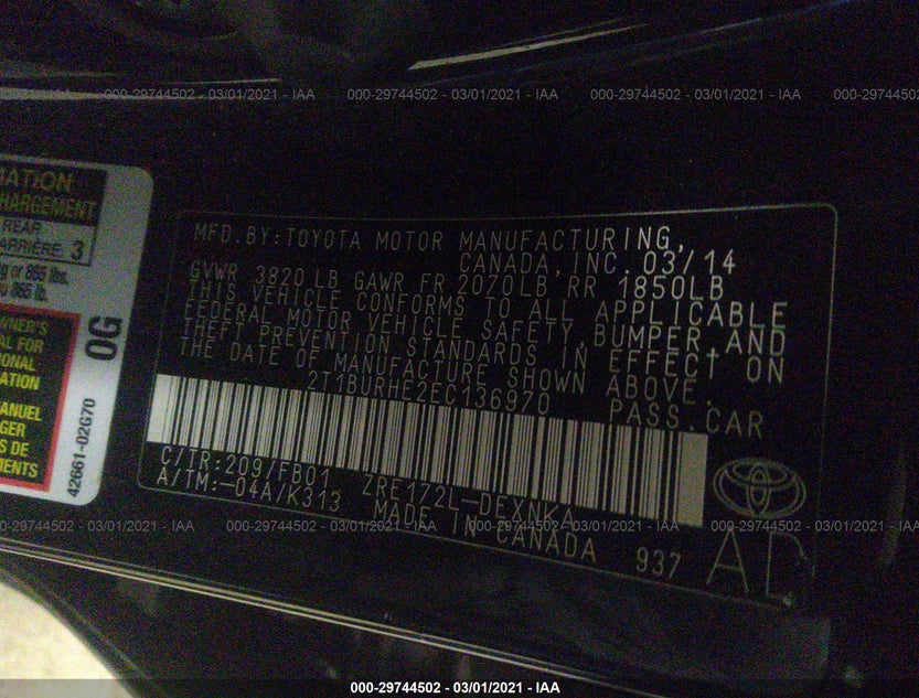 2T1BURHE2EC136970