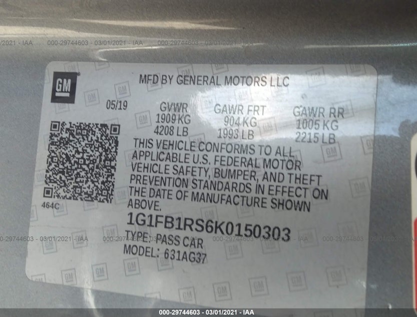 1G1FB1RS6K0150303