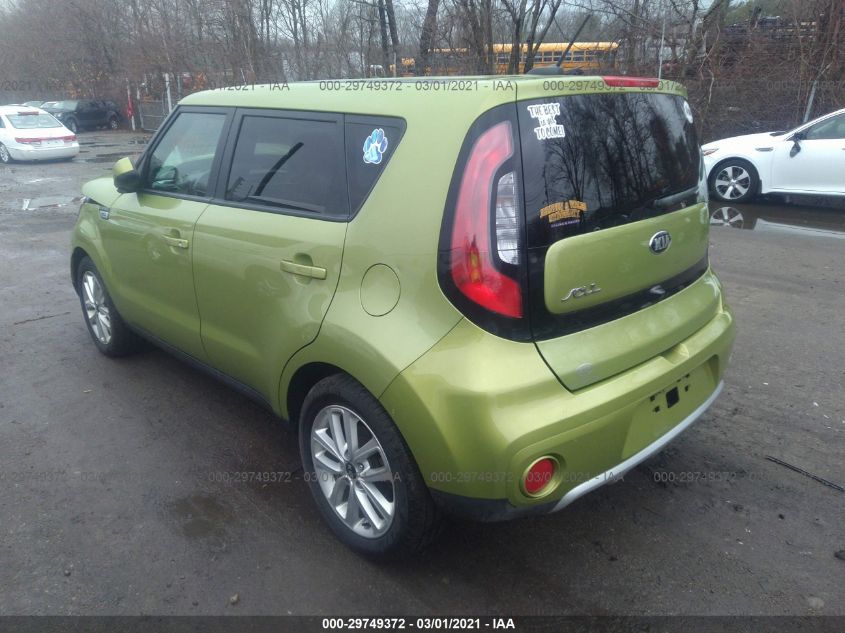 2017 Kia Soul + VIN: KNDJP3A54H7876746 Lot: 29749372