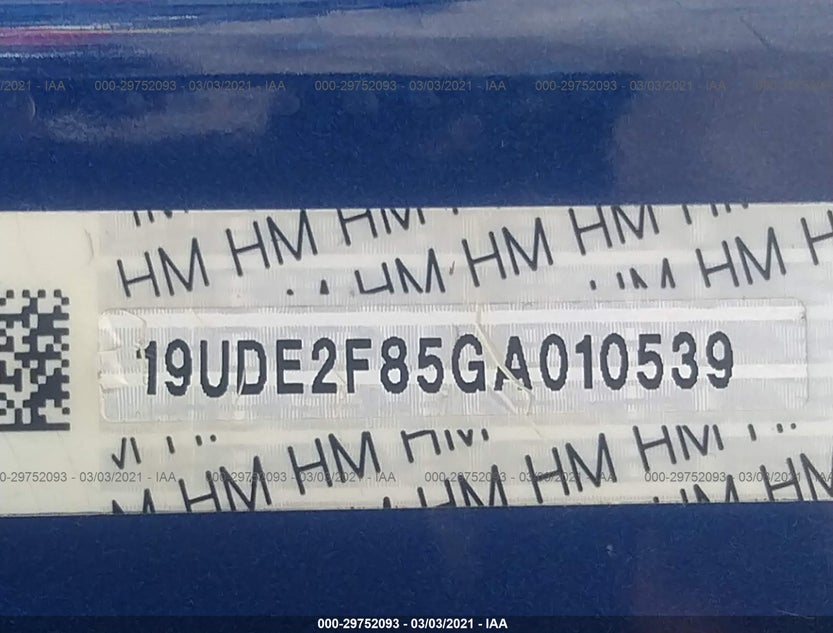 19UDE2F85GA010539