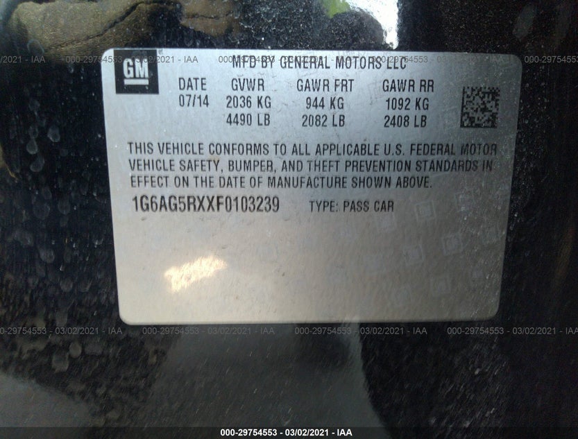 1G6AG5RXXF0103239
