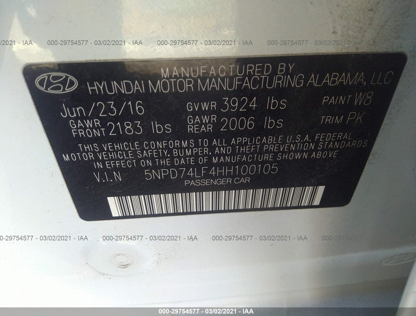5NPD74LF4HH100105