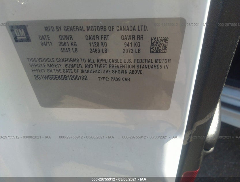 2G1WG5EK6B1290192