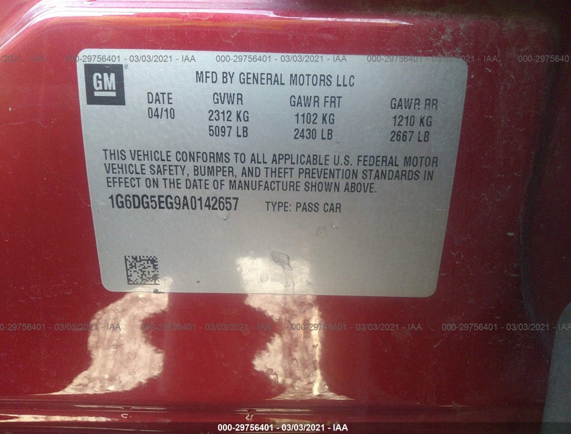 1G6DG5EG9A0142657