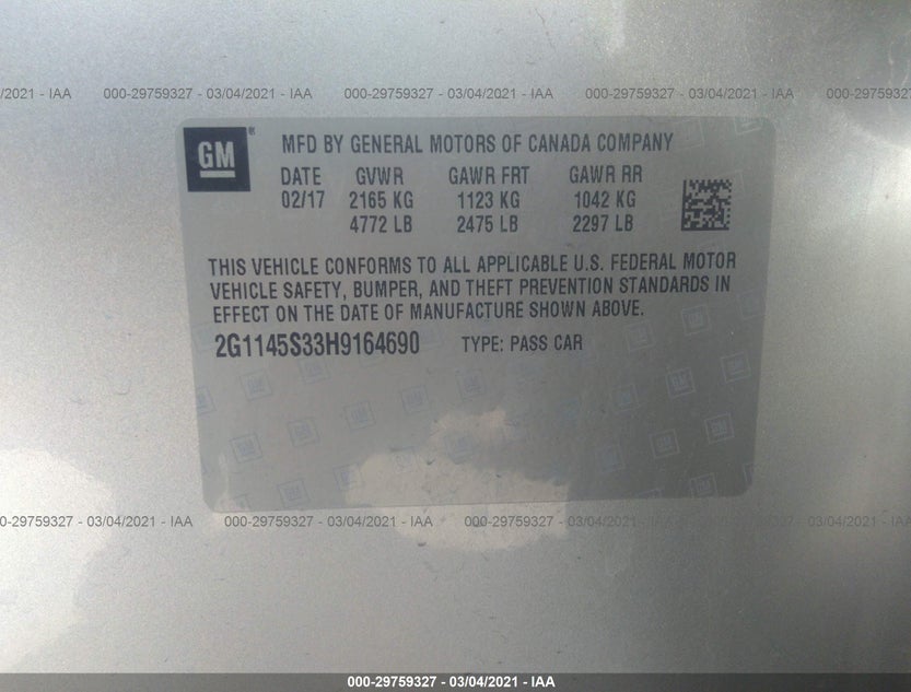 2G1145S33H9164690