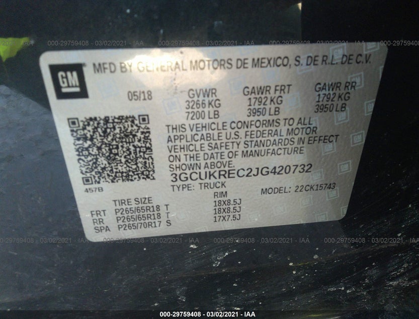 3GCUKREC2JG420732