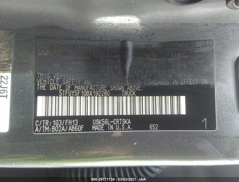 5TFUY5F10BX192280