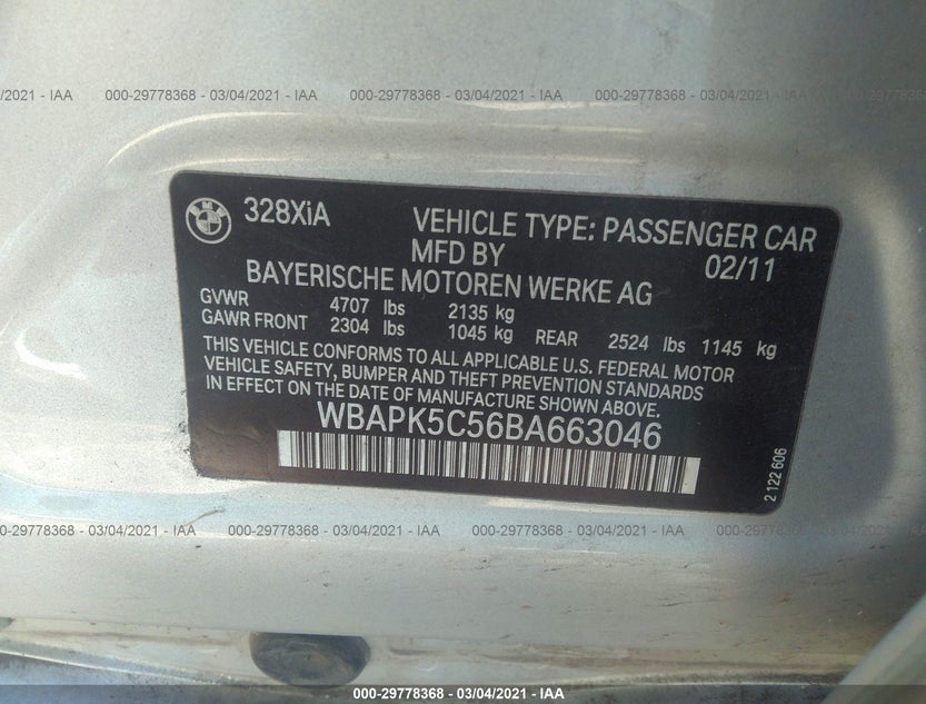 WBAPK5C56BA663046