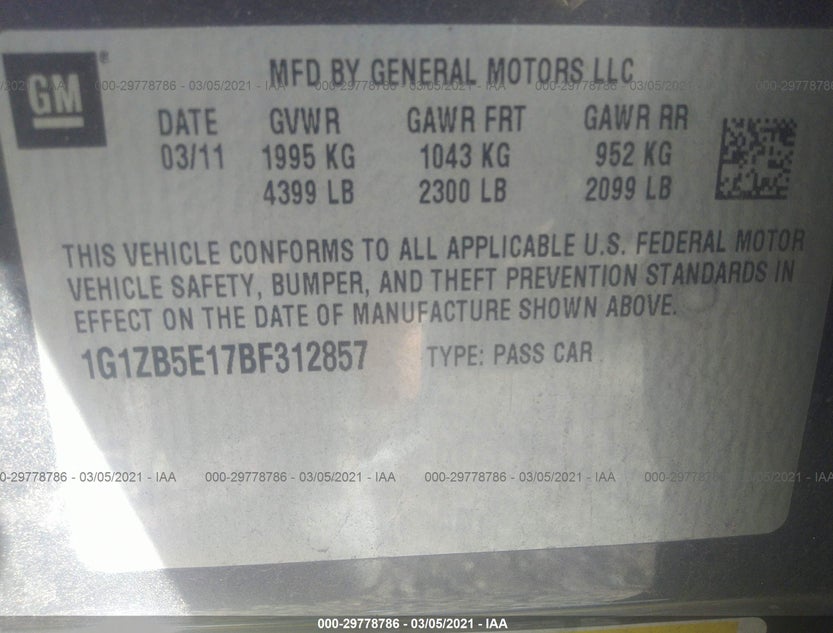 1G1ZB5E17BF312857