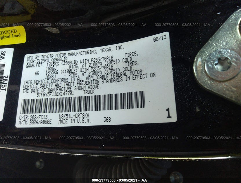 5TFRY5F11EX147701
