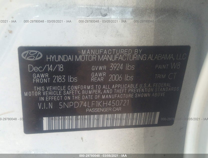 5NPD74LF1KH450721
