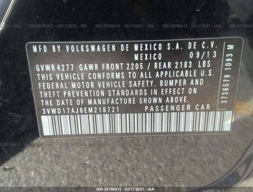 3VWD17AJ6EM218721