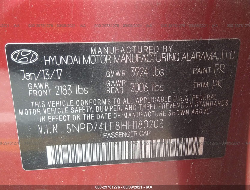 5NPD74LF8HH180203