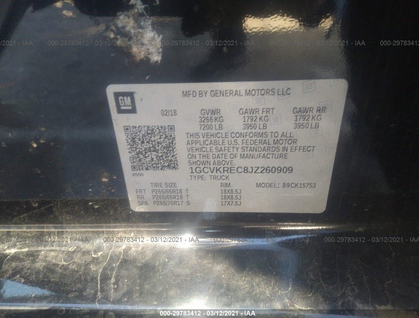 1GCVKREC8JZ260909
