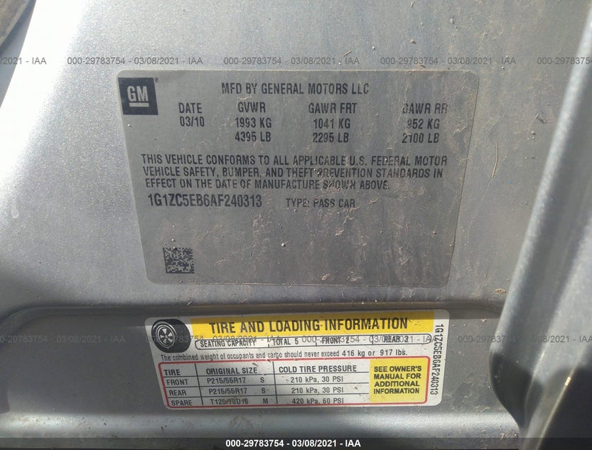 1G1ZC5EB6AF240313