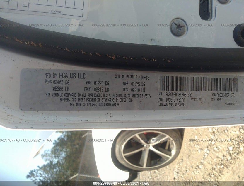 2C3CDZBT8KH531351