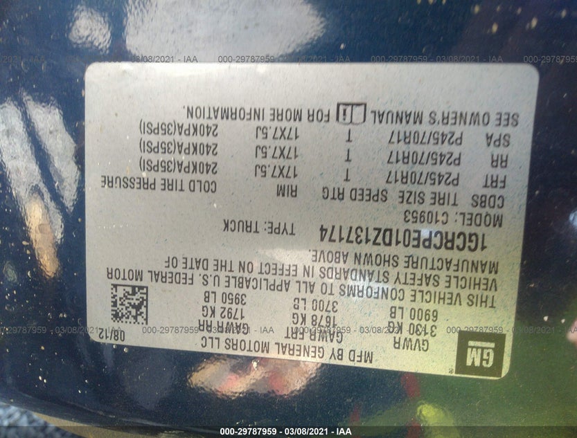 1GCRCPE01DZ137174