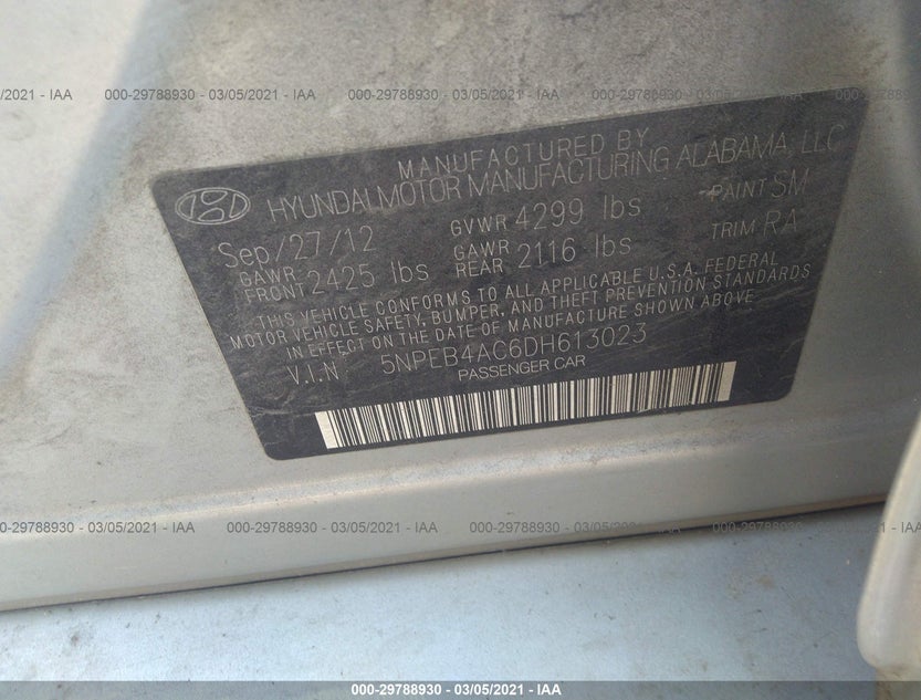 5NPEB4AC6DH613023