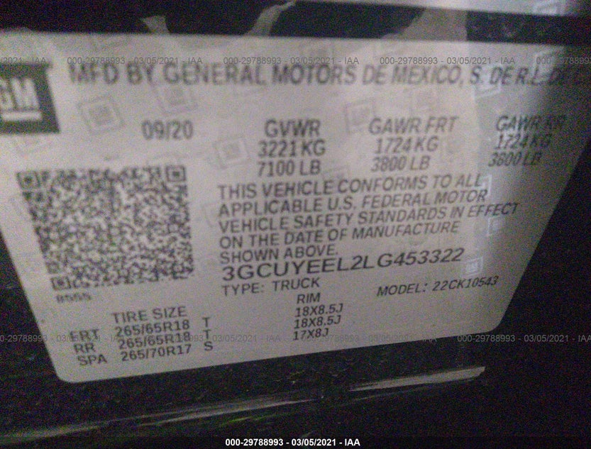 3GCUYEEL2LG453322