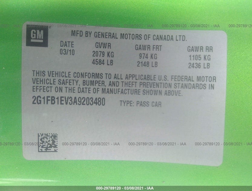 2G1FB1EV3A9203480