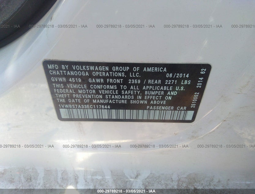 1VWBS7A33EC117644