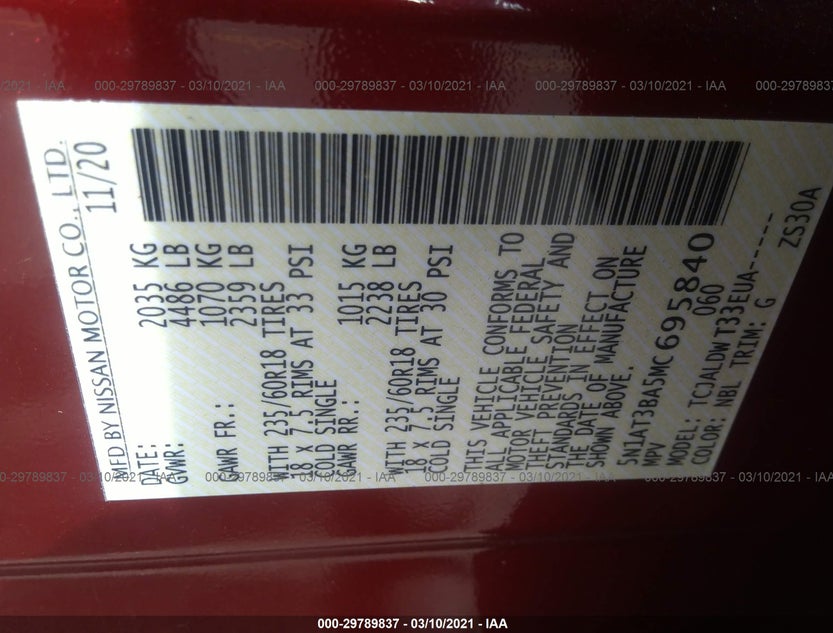 5N1AT3BA5MC695840