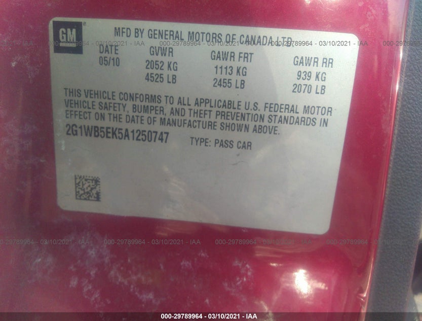 2G1WB5EK5A1250747