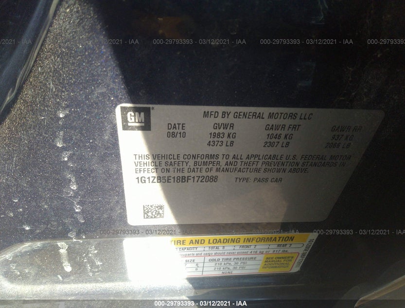 1G1ZB5E18BF172088