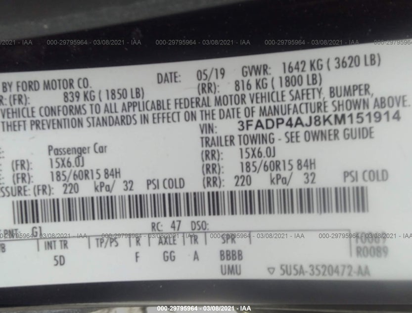 3FADP4AJ8KM151914