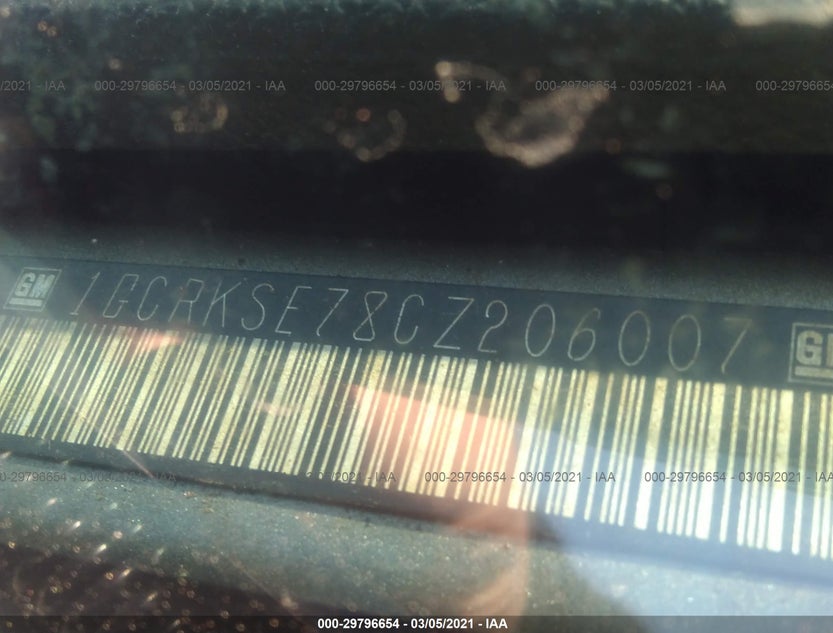 1GCRKSE78CZ206007
